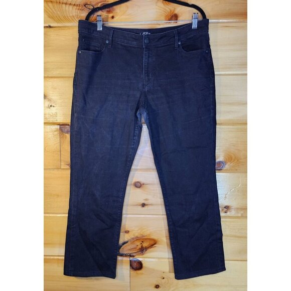 LOFT Denim - Loft Curvy Streaght Womens Jeans Size 32/14 Dark Wash Stretch Denim